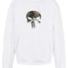 F4NT4STIC Marvel Punisher Tv Camo Skull - Hoodie - White -Olivia 3633fe3a6d3c448aafa554777b944460