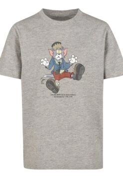F4NT4STIC Tom And Jerry Tv Serie Frankenstein Tom - T-Shirt Print - Heather Grey -Olivia 36cd447179ba45c4ad5f9edecaa3b9ae