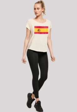 F4NT4STIC Spanien Flagge Distressed - T-Shirt Print - Whitesand -Olivia 375a6ff9d0ac4bd59c1abc76b7dd0148