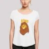 F4NT4STIC Disney The König Der Löwen Mufasa King - T-Shirt Print - White