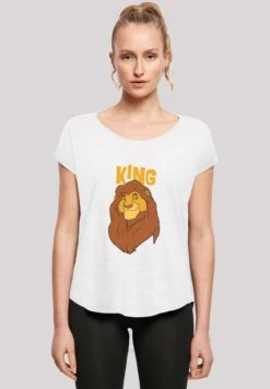 F4NT4STIC Disney The König Der Löwen Mufasa King - T-Shirt Print - White
