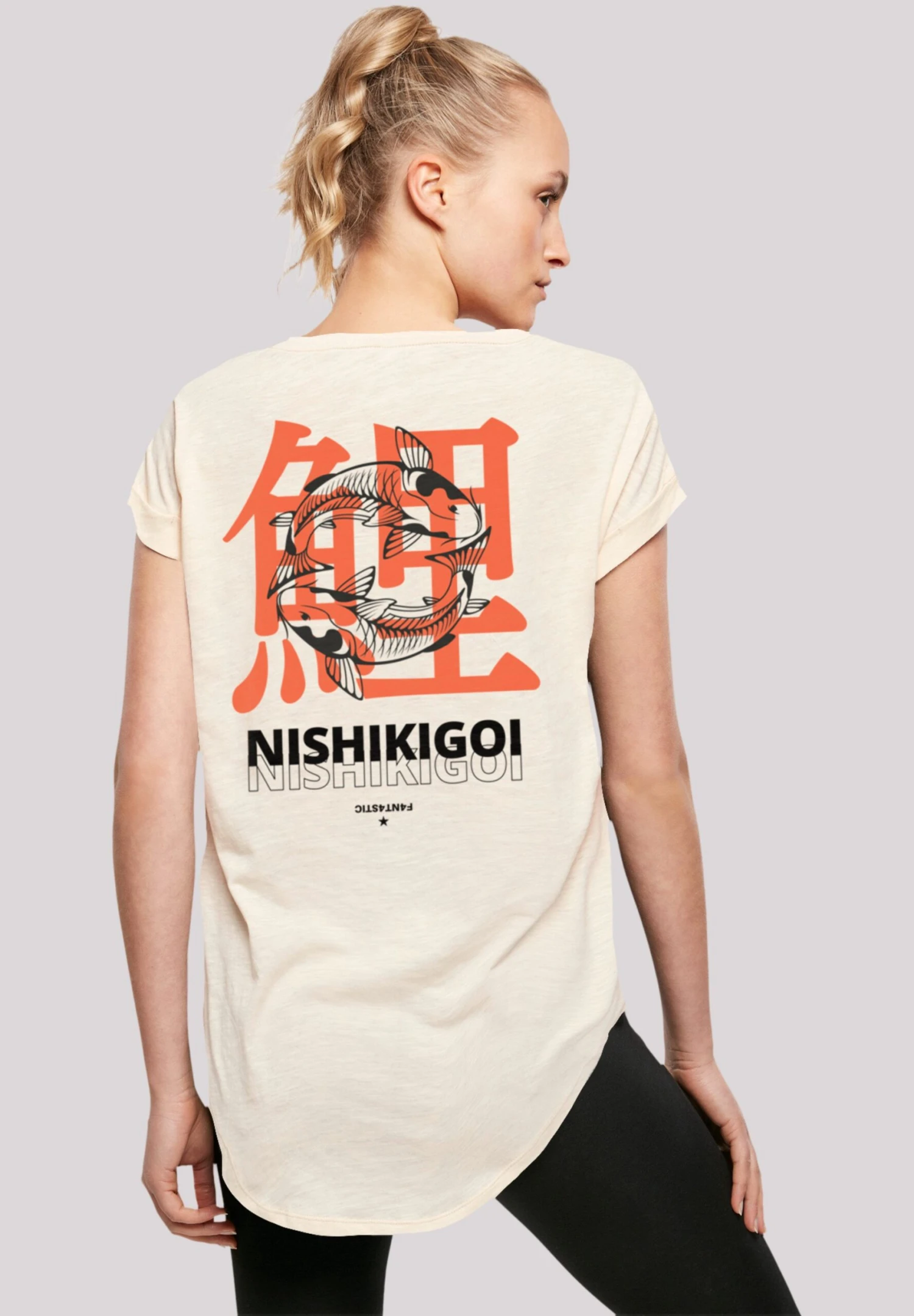 F4NT4STIC Nishikigoi Koi Japan Grafik - T-Shirt Print - Whitesand 3 F4NT4STIC Nishikigoi Koi Japan Grafik - T-Shirt Print - Whitesand