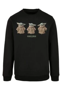 F4NT4STIC Star Wars The Mandalorian The Child Poses - Sweater - Black -Olivia 389e740f6b094bf8b2350448f2bc52c7