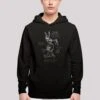F4NT4STIC Looney Tunes Bugs Bunny Drawing Instruction - Hoodie - Black