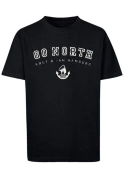 F4NT4STIC Go North Knut Jan Hamburg - T-Shirt Print - Schwarz -Olivia 3d64afb83d3243d793c7f0b11b50076f