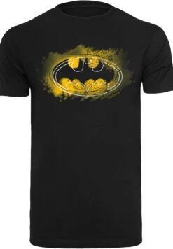 F4NT4STIC Dc Comics Batman Spray Logo - T-Shirt Print - Black -Olivia 3f4f4c1ac40c4a468e5dcb943b322fce