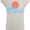 F4NT4STIC Kanagawa Welle - T-Shirt Print - Heather Grey
