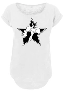 F4NT4STIC Long Cut Looney Tunes Sylvester Cartoon Stern - T-Shirt Print - White 14 F4NT4STIC Long Cut Looney Tunes Sylvester Cartoon Stern - T-Shirt Print - White -Olivia 431f7e0453e346e989cfaaa821fc6afe