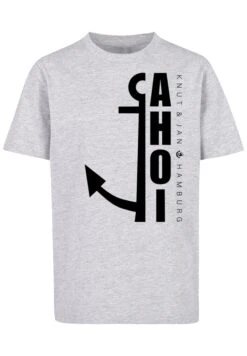 F4NT4STIC Ahoi Anker Crop Knut Jan Hamburg - T-Shirt Print - Heather Grey -Olivia 43335715283240bf9ad278028ecd9de4