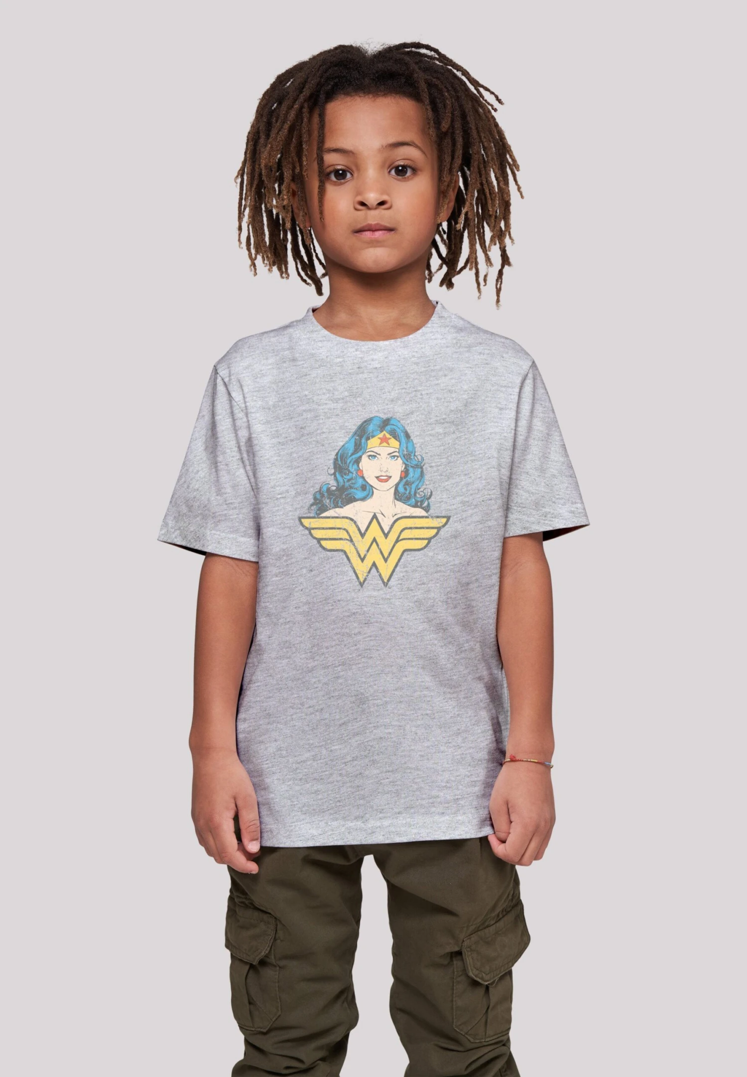 F4NT4STIC Dc Comics SuperheldenGaze - T-Shirt Print - Heather Grey 4 F4NT4STIC Dc Comics SuperheldenGaze - T-Shirt Print - Heather Grey - Afbeelding 2