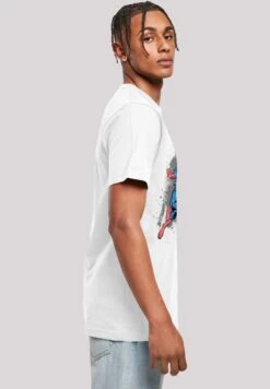 F4NT4STIC Marvel Avengers Captain America Splash - T-Shirt Print - White 11 F4NT4STIC Marvel Avengers Captain America Splash - T-Shirt Print - White -Olivia 453a2d91e2ec4bf1ae65c75101e922a1