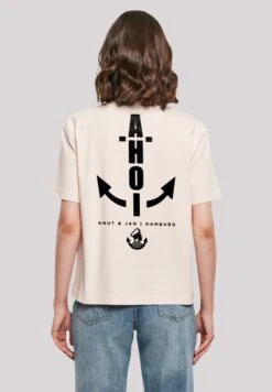 F4NT4STIC Ahoi Anker Knut Jan Hamburg - T-Shirt Print - Pink