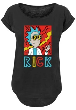 F4NT4STIC Cool RickAnd Morty - T-Shirt Print - Black -Olivia 49222a2b1f93490bbbd9e1799d8c2d22
