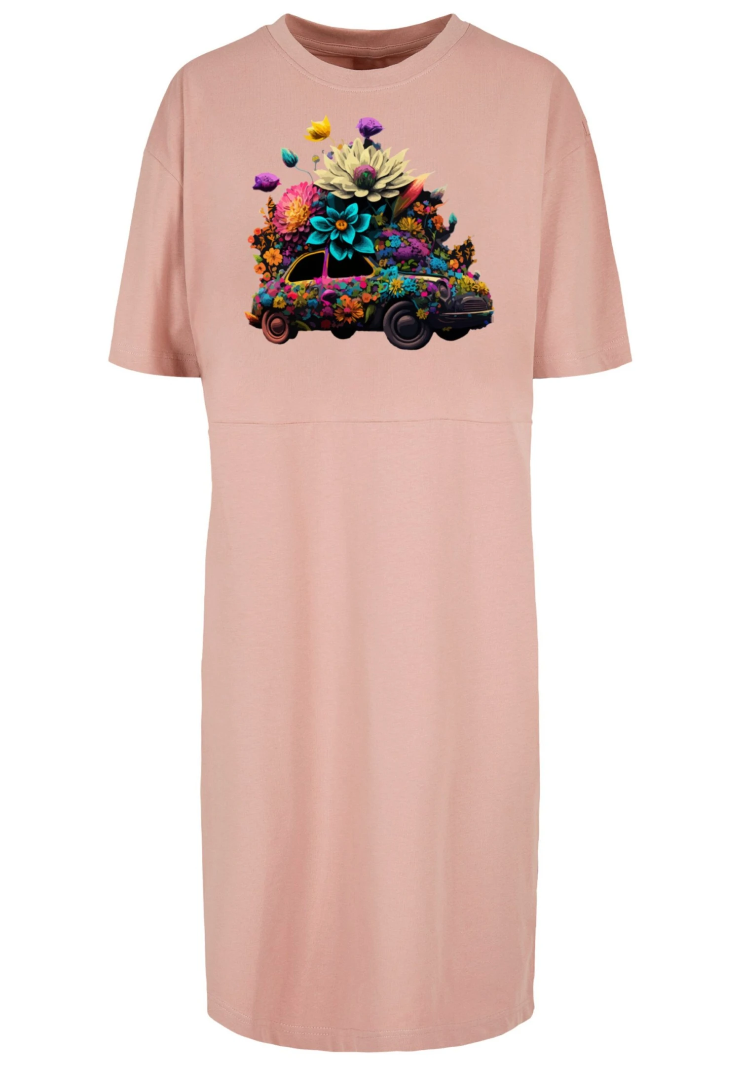 F4NT4STIC Blumen Auto - Jerseyjurk - Duskrose 8 F4NT4STIC Blumen Auto - Jerseyjurk - Duskrose - Afbeelding 6