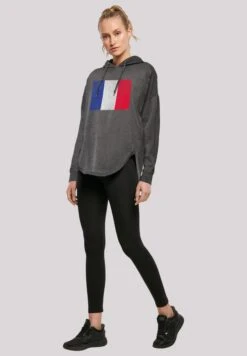 F4NT4STIC Frankreich Flagge Distressed - Hoodie - Charcoal -Olivia 4985bbacc9d34be797d7a5df90b57f53