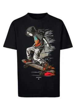 F4NT4STIC Skateboarder - T-Shirt Print - Schwarz -Olivia 4b0cb4693dd346e0870a54d7772a203b