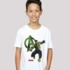 F4NT4STIC Marvel Avengers Age Of Ultron Incredible HulkPremium Superhel - T-Shirt Print - White -Olivia 4c2f9091a0bc45d39a6b6078e825f103