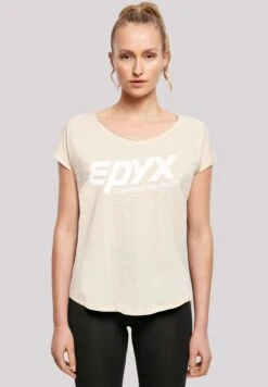F4NT4STIC Retro Gaming Epyx Logo - T-Shirt Print - Whitesand