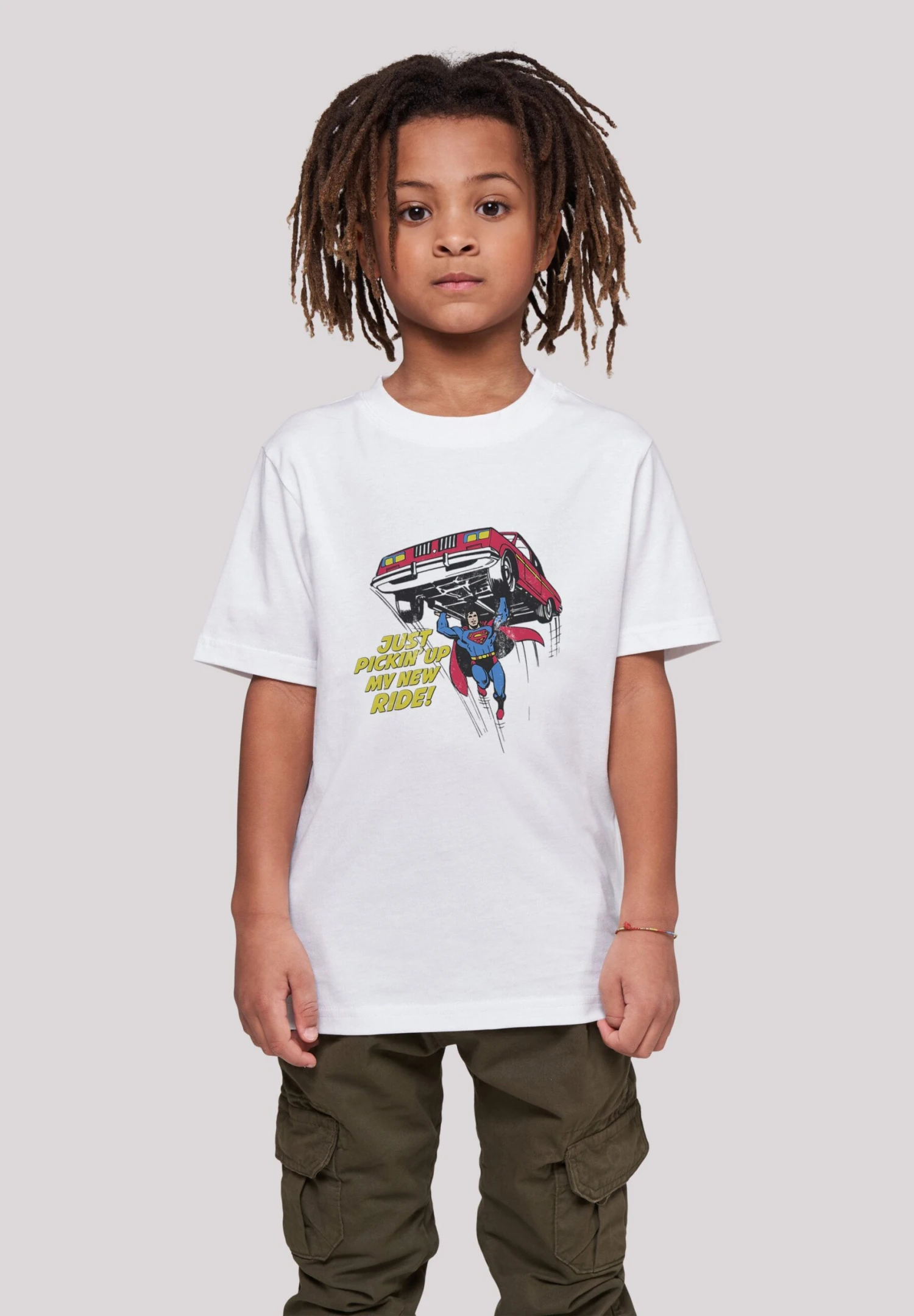 F4NT4STIC Dc Comics Superman New Ride Superheld - T-Shirt Print - White 4 F4NT4STIC Dc Comics Superman New Ride Superheld - T-Shirt Print - White - Afbeelding 2