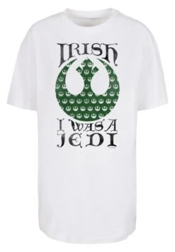 F4NT4STIC Star Wars Irish I Was A Jedi - T-Shirt Print - White -Olivia 5154d5c4dec942679f3a3f079dbe9957