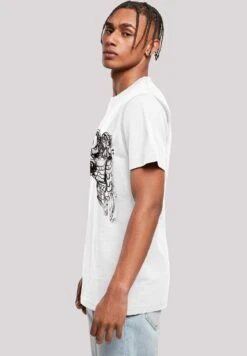 F4NT4STIC Marvel Avengers Iron Man Mono Line - T-Shirt Print - White -Olivia 5170f05cc45646d6b966320c75fc013d