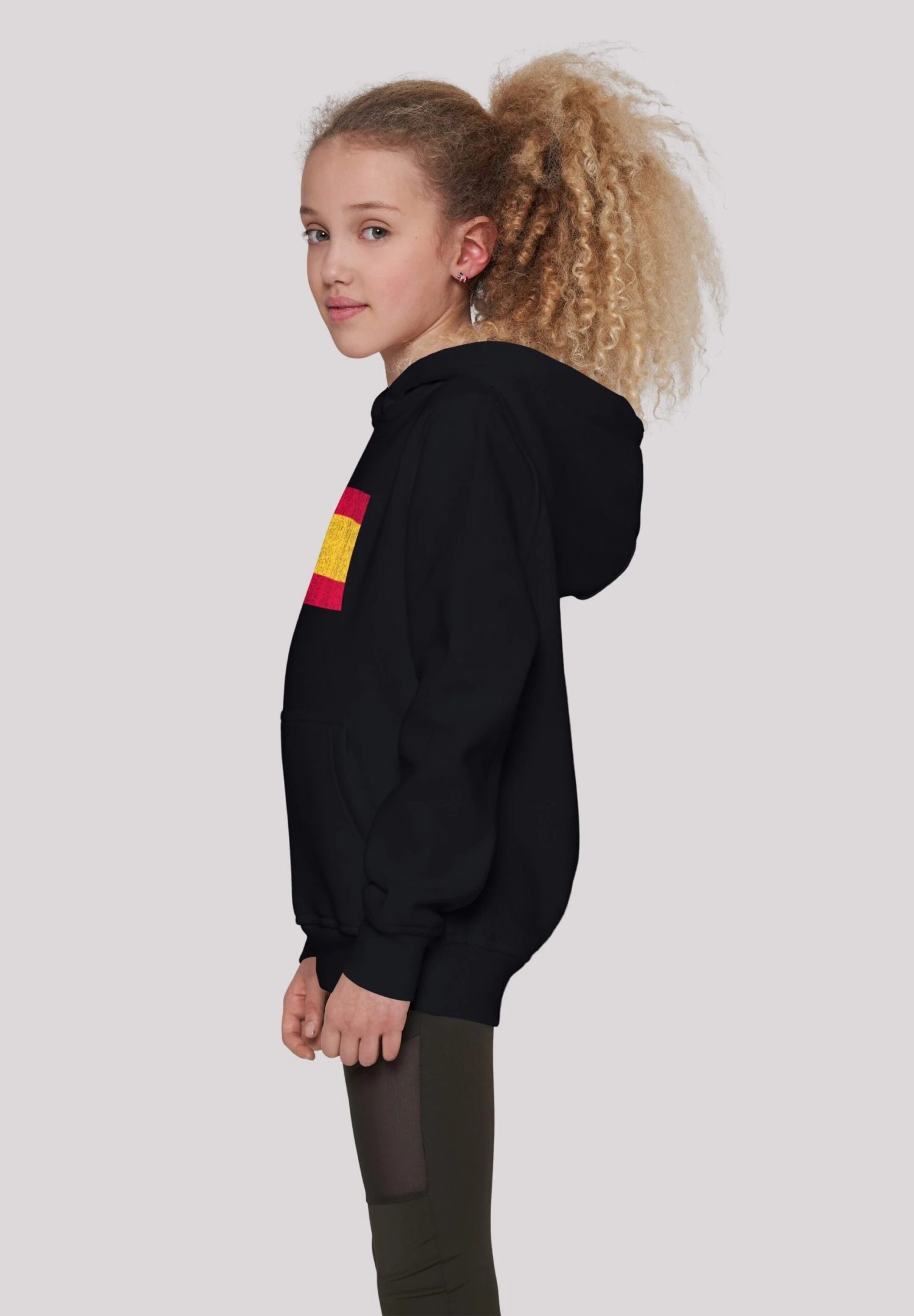 F4NT4STIC Spain Spanien Flagge Distressed - Hoodie - Schwarz 7 F4NT4STIC Spain Spanien Flagge Distressed - Hoodie - Schwarz - Afbeelding 5