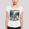F4NT4STIC The Beatles Band Abbey Road - T-Shirt Print - White