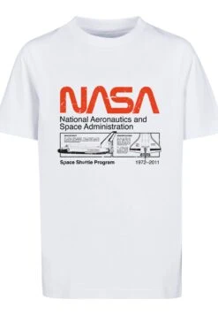 F4NT4STIC Nasa Classic Space Shuttle - T-Shirt Print - White -Olivia 557ebcdedc624f2b82418a2230bb158a