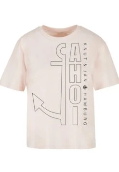 F4NT4STIC Ahoi Anker Outlines Knut Jan Hamburg - T-Shirt Print - Pink -Olivia 55e8b993c5e74a2b95df263bc4a09d5a