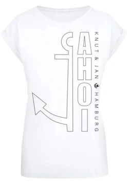 F4NT4STIC Ahoi Anker Outlines Knut & Jan Hamburg - T-Shirt Print - Weiß -Olivia 56ee5079cde24c569e7d71eefd210b94