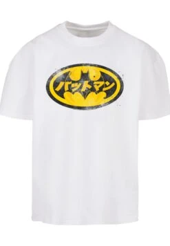 F4NT4STIC Dc Comics Batman Japanese Logo - T-Shirt Print - White -Olivia 589673b718c24a75b2d0ab3a52f657e1