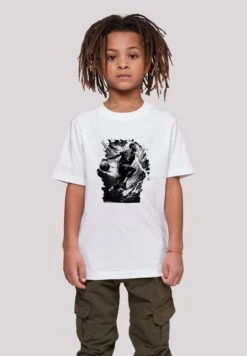 F4NT4STIC Basketball Splash Unisex - T-Shirt Print - Weiß