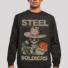 F4NT4STIC Retro Gaming Steel Soldiers - Sweater - Black