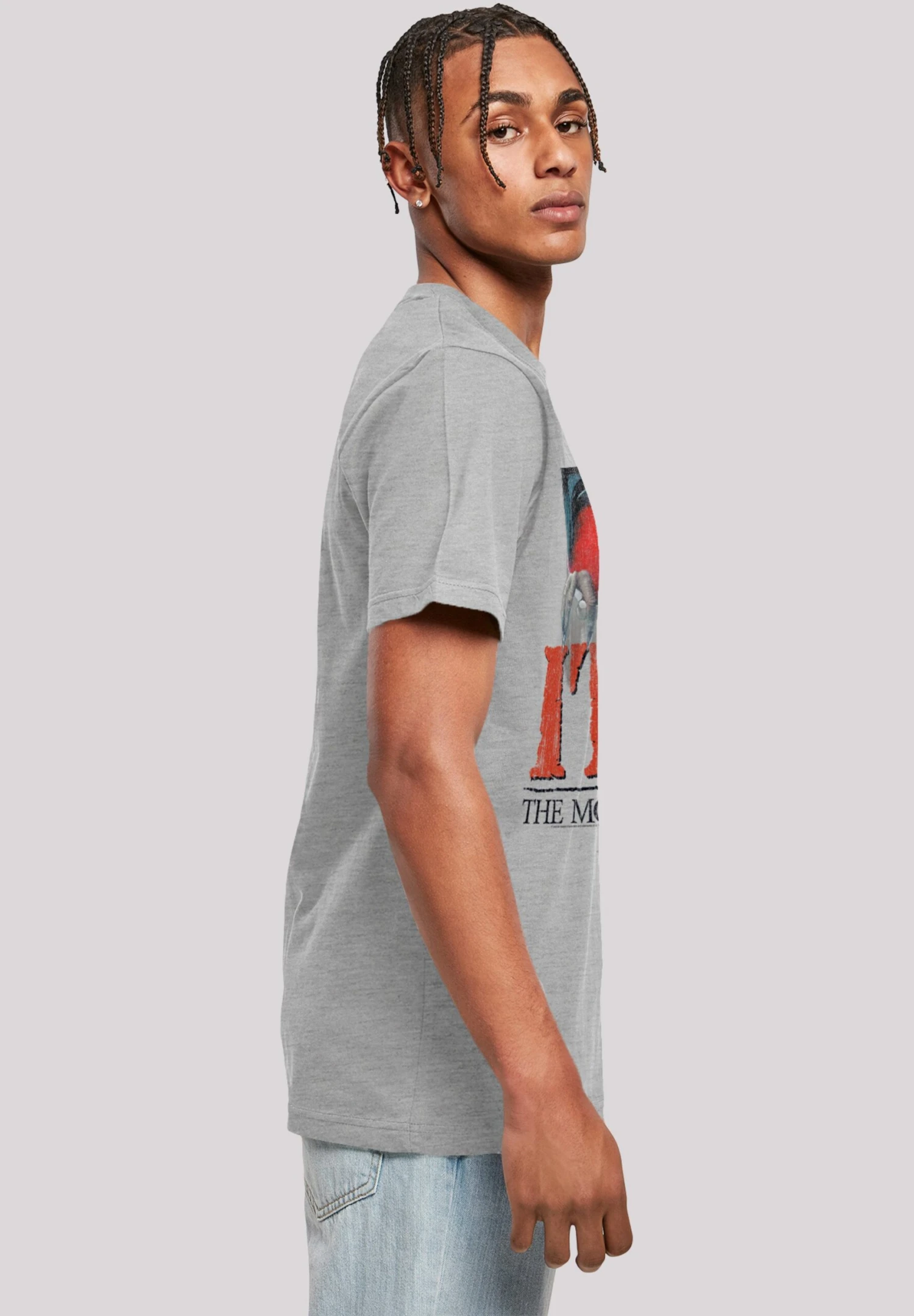 F4NT4STIC It Distressed Poster - T-Shirt Print - Heather Grey 6 F4NT4STIC It Distressed Poster - T-Shirt Print - Heather Grey - Afbeelding 4