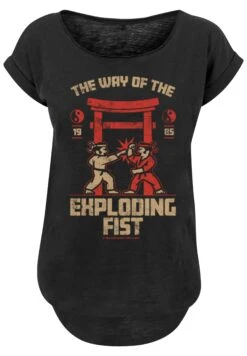 F4NT4STIC Retro Gaming The Way Of The Exploding Fist - T-Shirt Print - Black -Olivia 5d7e44913de8497fa50458d5e0371c99