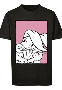 F4NT4STIC Looney Tunes Bugs Bunny Adore - T-Shirt Print - Black -Olivia 621f53c1f40543fc8696da98c4d4f51d