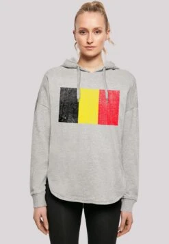 F4NT4STIC Belgien Flagge - Hoodie - Grey