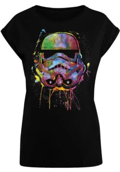 F4NT4STIC Stormtrooper Paint Splats - T-Shirt Print - Schwarz