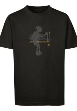 F4NT4STIC Harry Potter Dobby Spew Premium Film Movie Tv Comic Fan Merch- T-Shirt Print - Black -Olivia 62f3bc43ae07463f8f5d7acadae1fd9d