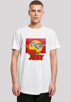 F4NT4STIC Tom And Jerry Tv Serie Chase Scene - T-Shirt Print - White