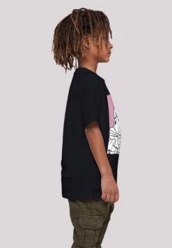 F4NT4STIC Looney Tunes Bugs Bunny Adore - T-Shirt Print - Black -Olivia 648bf056a4564022acc77d01efa9ad89