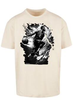 F4NT4STIC Basketball Splash Sport - T-Shirt Print - Sand -Olivia 67eb3385c488449ba5c2d92c67d856dc