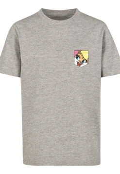 F4NT4STIC Looney Tunes Lola Bunny - T-Shirt Print - Heather Grey -Olivia 682c1e7ed93647b8a02db3074f91f651