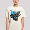 F4NT4STIC Skull Oversize Tee - T-Shirt Print - Sand -Olivia 69b345b513d14738856fa3261d484ef6