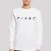 F4NT4STIC Friends Tv Serie Pivot Logo - Longsleeve - White