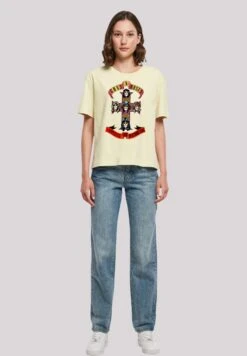 F4NT4STIC Guns N Roses Appetite For Destruction - T-Shirt Print - Softyellow -Olivia 6b3b028925c94809b58c4fb9d62a8dfe