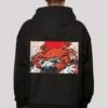 F4NT4STIC Crab Kanji Japan - Hoodie - Schwarz -Olivia 6b7a796c0e1843989e91f40b9082f222