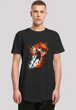 F4NT4STIC Basketball Splash - T-Shirt Print - Schwarz