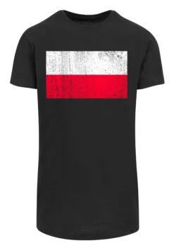 F4NT4STIC Polen Flagge Distressed - T-Shirt Print - Schwarz -Olivia 6c488aa8ea0c4cb0ab3a8db9a3da8030
