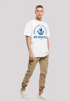 F4NT4STIC Go North Knut & Jan Hamburg Logo Knut & Jan Hamburg - T-Shirt Print - Weiß -Olivia 6e033afa0b414bb4aaca26bbb304eadf